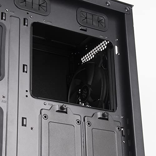Silverstone SST-SEH1B-G - Seta H1 Carcasa Torre Mediana con Panel Frontal de Rejilla Perforada, chasis de Acero e iluminación ARGB