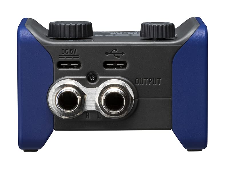 Zoom AMS-22 Interface de audio, 1 entrada XLR/TRS, entrada de línea estéreo, 2 salidas, loopback, monitorización directa, bus-powered, para grabaciones y streaming en PC, Mac, iOS y Android