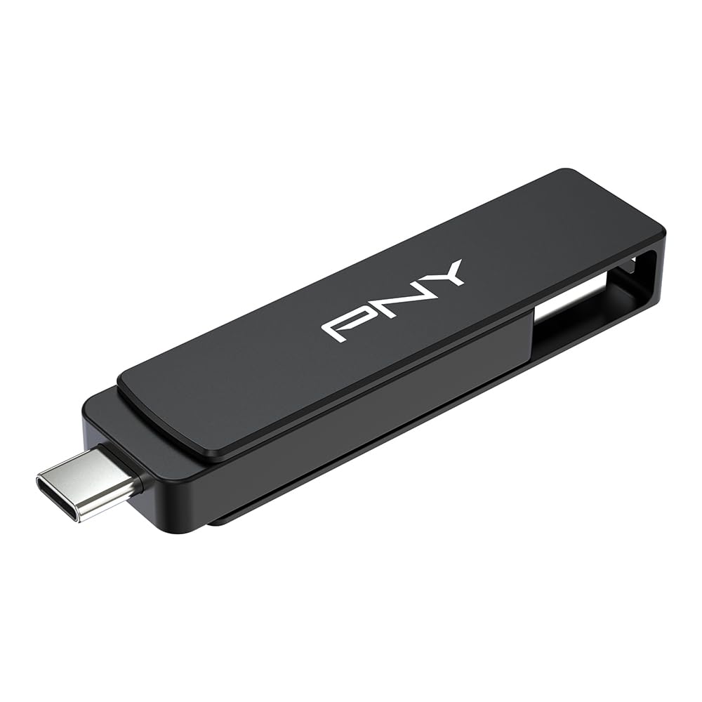 PNY Unidad Flash Duo Link V3 1TB USB 3.2 Gen 2 Tipo-C y Tipo-A OTG, Velocidades de Lectura/Escritura 1000/800MB/s, Almacenamiento móvil Externo Compatible con Smartphones/tabletas/Ordenadores