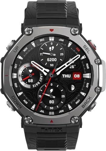 Amazfit T-Rex 3 Outdoor Smartwatch 48 mm Pantalla AMOLED, Mapas & Navegación Offline, 6 Sistemas de Satélite GPS Doble Banda, 27 Días de Duración de Batería, Pago NFC, 170 Modo Deportes de Aventura