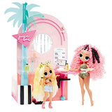 L.O.L. Surprise! LOL Surprise Shine On Salon & SPA - con más de 65 sorpresas - con Luces y Agua - Incluye una Cascada Real, un Espejo Iluminado y un Juego Completo de 360° - Edad: 4+ años