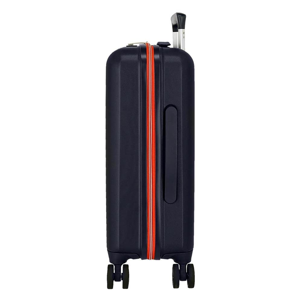 Joumma Disney Mickey Outline Maleta de Cabina Azul 40x55x20 cms Rígido 2,82 kgs Cierre TSA ABS 2,82 kgs 37L Equipaje de Mano