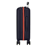Joumma Disney Mickey Outline Maleta de Cabina Azul 40x55x20 cms Rígido 2,82 kgs Cierre TSA ABS 2,82 kgs 37L Equipaje de Mano
