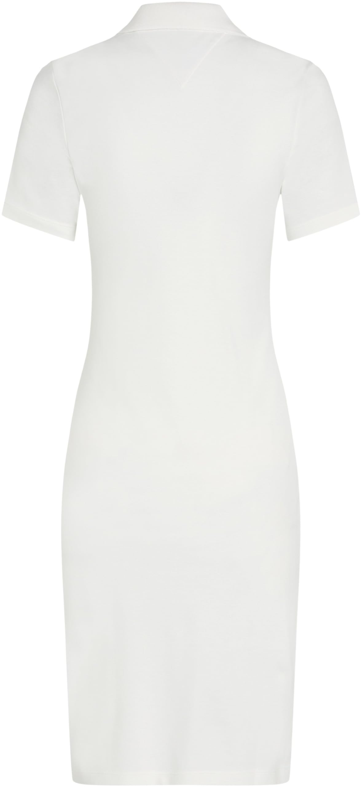 Tommy Hilfiger Vestido Tipo Polo Mujer 1985 Pique Slim Fit, Blanco (Ecru), S