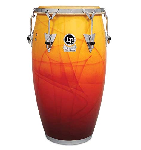 Latin Percussion Conga Eddie Montalvo Signature Tumba de fibra de vidrio 12,5" LP252-1EM, acabado gráfico original, hardware cromado