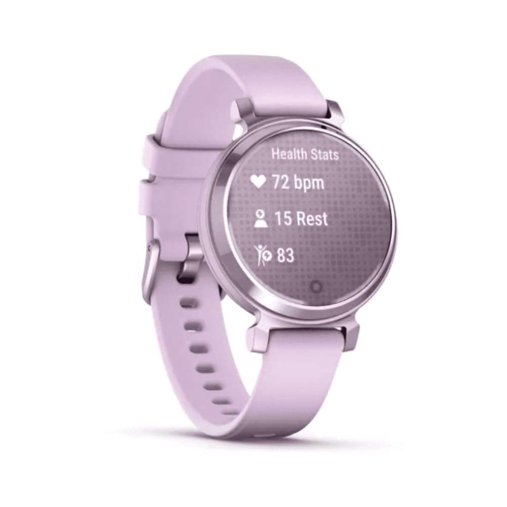 Garmin Lily 2, Reloj Inteligente, Diseño elegante, Datos de Salud y Forma Física, Pantalla Táctil, Notificaciones Inteligentes, Autonomía hasta 5 días, Lila