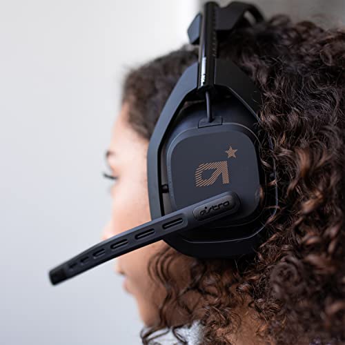 ASTRO Gaming A50 Auriculares inalámbricos para gaming y estación-base de carga, 4a gen, control de balance de juego, voz, 2.4 GHz, 15m alcance, Xbox Series X y S, Xbox One, PC - Negro/Oro