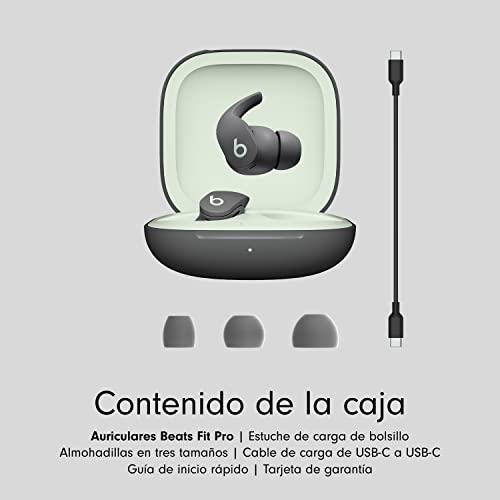 Beats Fit Pro – Auriculares intraurales Totalmente inalámbricos con cancelación del Ruido – compatibles con Apple y Android, Class 1 Bluetooth®, calificación IPX4, micrófono Integrado – Gris Salvia