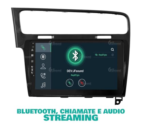 Radio de Coche para Volkswagen Golf 7 Negro Android GPS Bluetooth WiFi USB Dab+ Touchscreen 10" 8core Carplay AndroidAuto