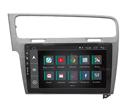 Radio de Coche para Volkswagen Golf 7 Gris Satinado Android GPS Bluetooth WiFi USB Dab+ Touchscreen 10" 4core Carplay AndroidAuto