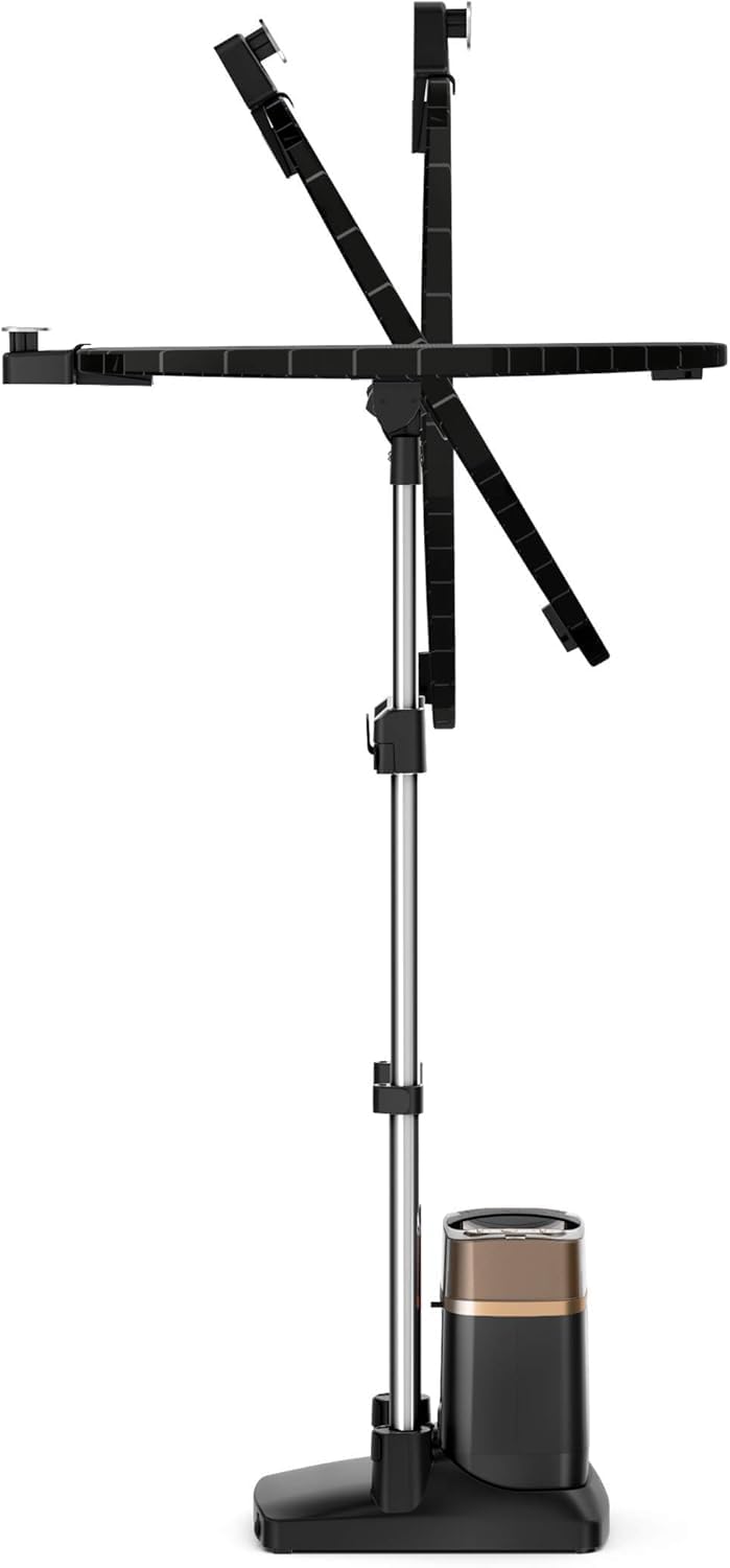 Rowenta IXEO Power QR2020 Cepillo de vapor 2170W, 5.8 bares presión vapor, depósito 1.1 L, elimina arrugas, olores y desinfecta, accesorio prendas delicadas y gruesas, tabla vertical, Negro