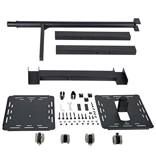 StarTech.com Soporte Móvil para Proyector y Ordenador Portátil - Carrito de Servicio Pesado para Proyector (2 Estantes) - de Altura Ajustable para Presentaciones - con Ruedas Bloqueables (ADJPROJCART)