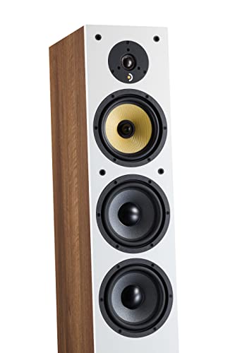 Davis Acoustics Ariane 7 Nogal (Walnut) - Columna de 3 vías/4 Altavoces - Altavoz Vendido por Unidad