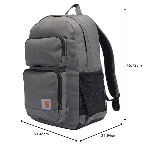 Carhartt 19032104 legado estándar trabajo mochila con acolchado funda blanda para ordenador portátil y Tablet de almacenamiento, color gris