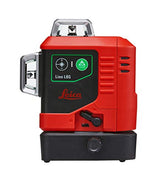 Leica Lino L6G: Nivel láser de línea de 3x360 grados con batería Li-Ion, cargador, adaptador magnético innovador y soporte para pared en una carcasa (láser verde, alcance de trabajo: 35 m)