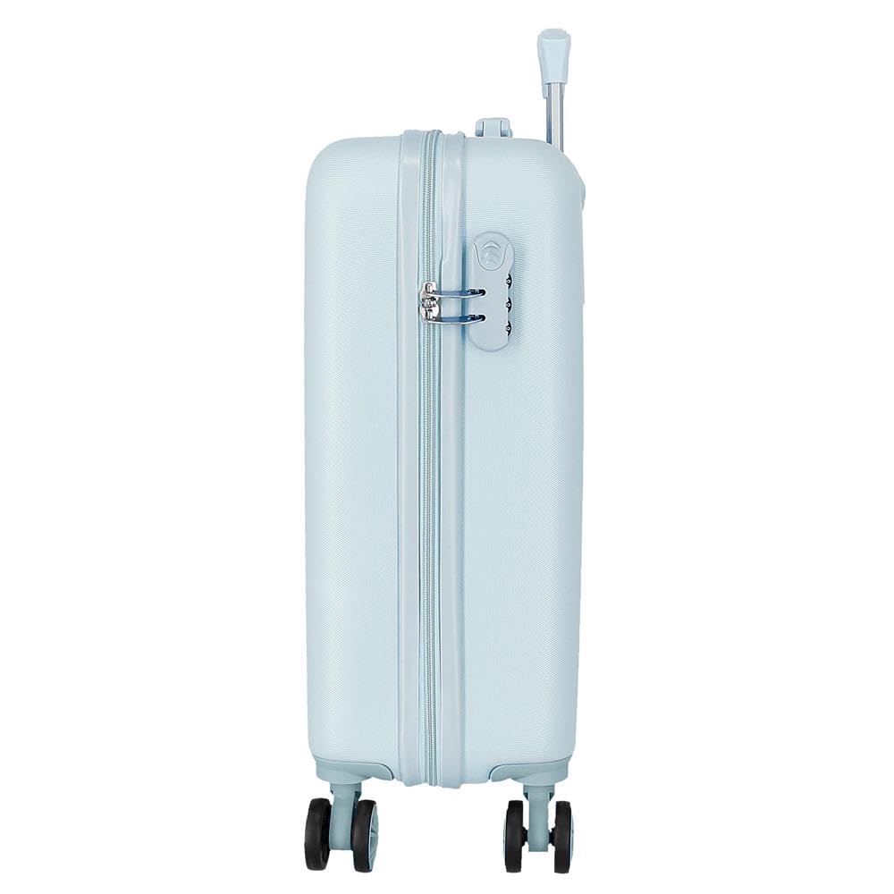 Disney Frozen Own your destiny Maleta de cabina Azul 38x55x20 cms Rígida ABS Cierre de combinación lateral 32L 2 kgs 4 Ruedas dobles Equipaje de Mano