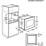 AEG MBB1755SEM Integrado Solo - Microondas (Integrado, Solo microondas, 17 L, 800 W, Tocar, Acero inoxidable)