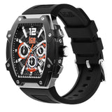 ICE-WATCH - Ice Boliday Black Silver Steel - Reloj Negro para Hombre con Correa de Silicona - 024363 Large (47mm)