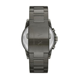 Armani Exchange Reloj para hombre, movimiento cronógrafo de cuarzo y caja de 45 mm con correa de acero inoxidable, Gris