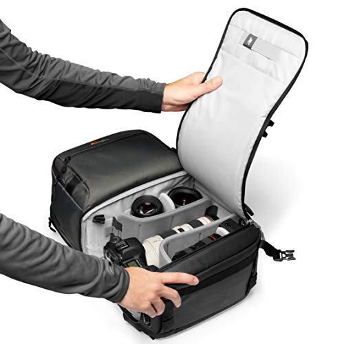 Lowepro LP37331-PWW Fastpack PRO BP 250 AW III - Mochila para Cámaras de Fotos Reflex DSLR Sin Espejo, Nikon D850, 300D Ripstop, con Acceso QuickDoor, Compartimento Para Portátil de 15”