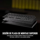 CORSAIR K65 PLUS WIRELESS 75% RGB Teclado Mecánico para Juegos Intercambiable en Caliente - Interruptores Lineales Rojos CORSAIR MLX Prelubricados - Insonorización - Teclados PBT - QWERTY ES - Negro