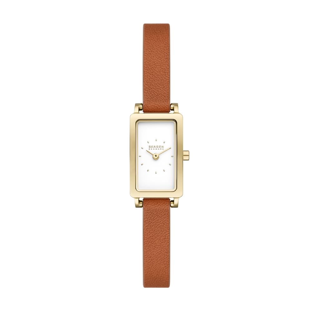 Skagen Reloj Analógico para Mujer de Cuarzo con Correa en Cuero SKW3149