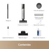 Mova X4 Pro, Aspiradora, seco y Mojado, friega con Agua Caliente, sin enredos, autolimpieza 100 °C, succión 20 kPa, estación de Empuje, Cabezal de Cepillo LED, Dos Bordes