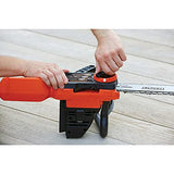 BLACK+DECKER GKC1825L50, Motosierra 18 V 5 Ah y Longitud de Espada 25 cm con Una Batería y Cargador