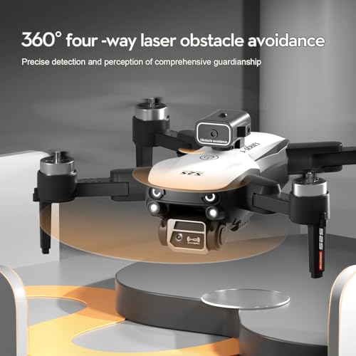 LUXWALLET Libra Spectra – 2025 Editie - Drone Met Laser Obstakel Ontwijking - Dual-Camera Systeem – Optische Vlieg Positionering – Stijgen En Landen Met EEN Knop – Headless Modus