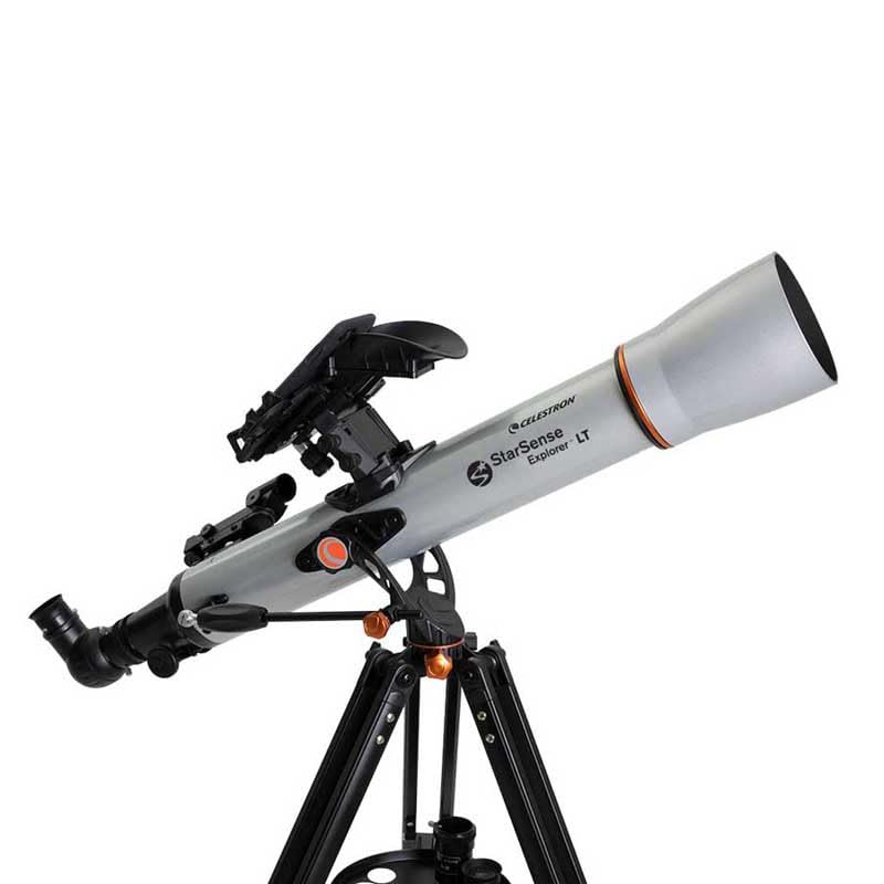 Celestron 22450 StarSense Explorer LT 70AZ: telescopio refractor, longitud de tubo de 32 pulg (81,3 cm), relación focal f/10, plata/negro