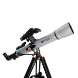Celestron 22450 StarSense Explorer LT 70AZ: telescopio refractor, longitud de tubo de 32 pulg (81,3 cm), relación focal f/10, plata/negro