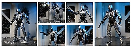 NECA- Ultimate Robocop Battle Damaged W/Chair Estatuas, Multicolor (81787)