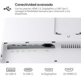 LG 49U950A-W - Monitor UltraWide Curvo, 49", Nano IPS, (5120x1440), 32:9, 144Hz, HDR400, AMD FreeSync Premium Pro/Ideal Multitarea, USB-C (PD 90W), Inclinación/Altura Ajustable, Blanco