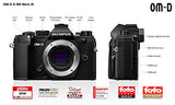 Olympus OM-D E-M5 Mark III Micro Four Thirds carcasa de la cámara, sensor de 20 MP, estabilizador de imagen de 5 ejes, potente autofoco, visor electrónico OLED, vídeo 4K, WLAN, Bluetooth, negro