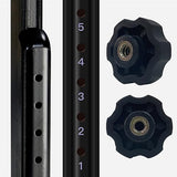Master Massage Tumbona de Masaje portátil, Plegable, de Madera, con cojín Musical, Piel, Negro, 76 cm
