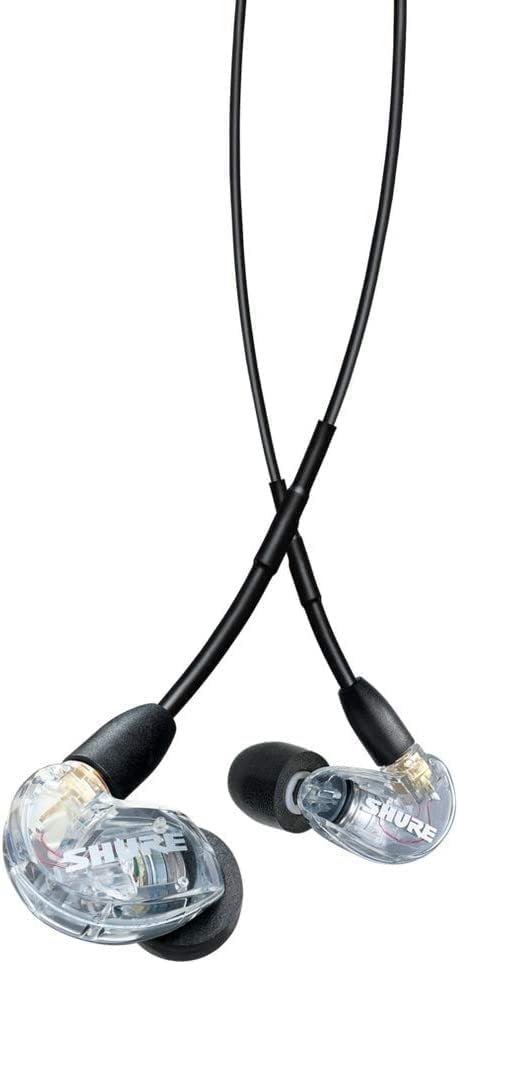 Shure AONIC 215 Auriculares de Aislamiento de Sonido con Cable, Controlador único, Ajuste Interno, Compatible con Dispositivos Apple y Android - Clear
