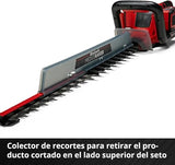 Einhell Cortasetos con batería GE-CH 36/65 Li-Solo Power X-Change (36 V, 65 cm de longitud de corte, 30 mm distancia entre dientes, mango giratorio, colector de recortes, sín batería)