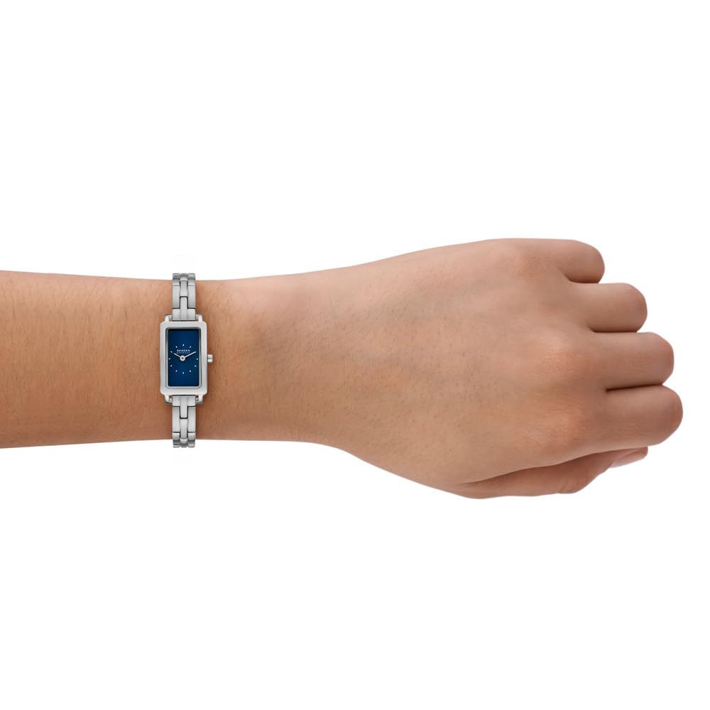 Skagen Reloj Analógico para Mujer de Cuarzo con Correa en Acero Inoxidable SKW1157SET