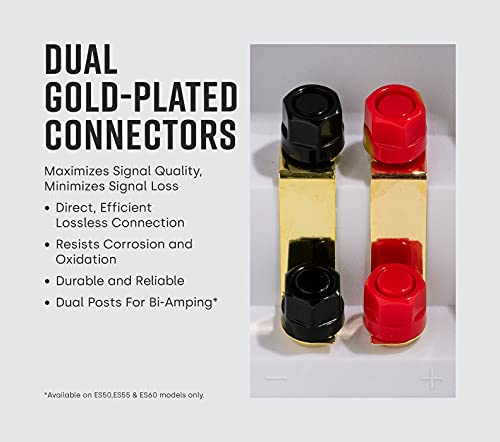 Polk Audio Signature Elite ES55 - Altavoz de Torre con Certificado de de Alta resolución y Dolby Atmos y DTS: Compatible con X, Tweeter de 1 Pulgada y (2) Woofers de 6,5 Pulgadas, Color Blanco