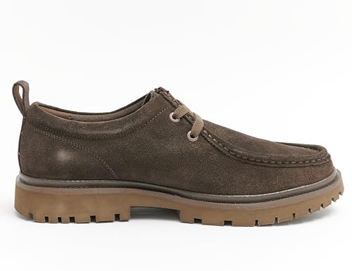 Calvin Klein Náuticos Hombre Hybrid Apron Laceup Shoe Calzado, Marrón (Triple Slate Black), 45