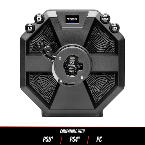 Thrustmaster T598 Servo Base, Base de Volante de Carreras Force Feedback Direct Axial Drive para PS5, PS4, PC