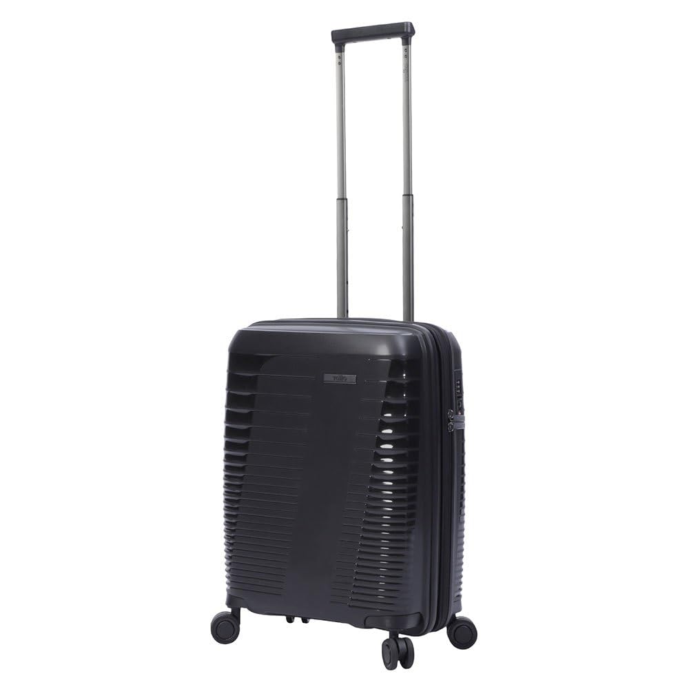 TOTTO - Maleta Trolley Cabina, Modelo Traveler, 39 x 55.5 x 26.5 cm, Capacidad 48L, Rígida y Expandible, Ruedas 360º, Manija Telescópica, Correas Internas, Candado TSA, Color Negro