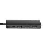 LogiLink Divisor 4K DisplayPort a HDMI, 1x DP a 3X HDMI, señal DisplayPort a 3 Dispositivos HDMI al Mismo Tiempo, Longitud del Cable: 17 cm