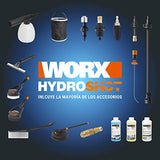 WORX Nitro Hidrolimpiadora a batería Hydroshot 20V MÁX | PowerShare | Limpieza de terrazas y Lavado de Coches | máx. 56 Bares | 220L/H | Incluye batería de 4,0Ah y Cargador | WG633E