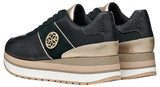 Geox D New KENCY A, Zapatillas Mujer, Black, 37 EU