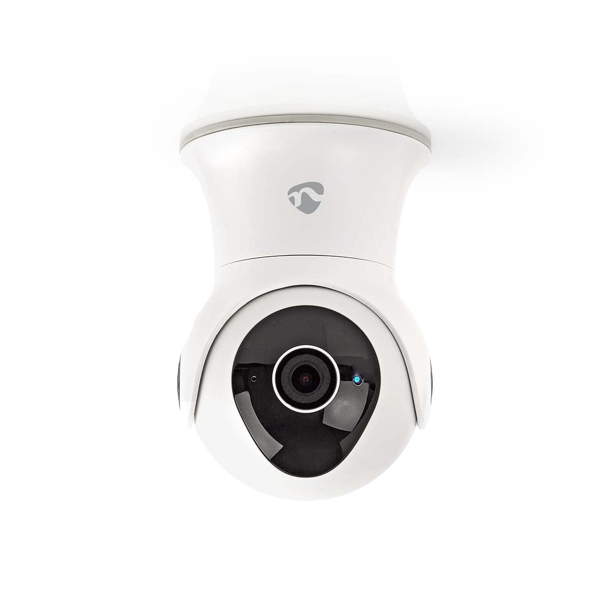 Nedis cámara para Exteriores SmartLife - Sistema de Seguridad para Exteriores con Sensor de Movimiento - wi fi, Full HD 1080p, Modo de visión Nocturna, Memoria Interna (16 GB), IP65 - Blanco