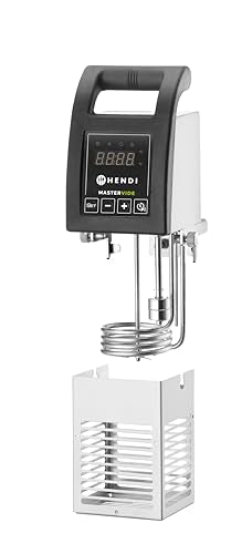 HENDI Sous vide mastervide, para cocinar alimentos en agua, para contenedores de hasta 56L, rango de temperatura: 5°C a 95°C, sous vide stick, 230V/2000W, 240x138x(H)364mm, PA, acero inoxidable