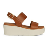 Geox Xand 2.2, Sandalia de cuña Mujer, Ocre, 39 EU