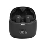 JBL Tune Flex TWS, Auriculares In Ear inalámbricos con cancelación activa del ruido, graves potentes, resistencia al agua IPX4, 8 a 24h de batería, estuche de carga, negro