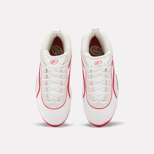 Reebok Respuesta III, Zapatos DE Baloncesto Unisex Adulto, Blanco Vintagechalk Vectorred, 40.5 EU